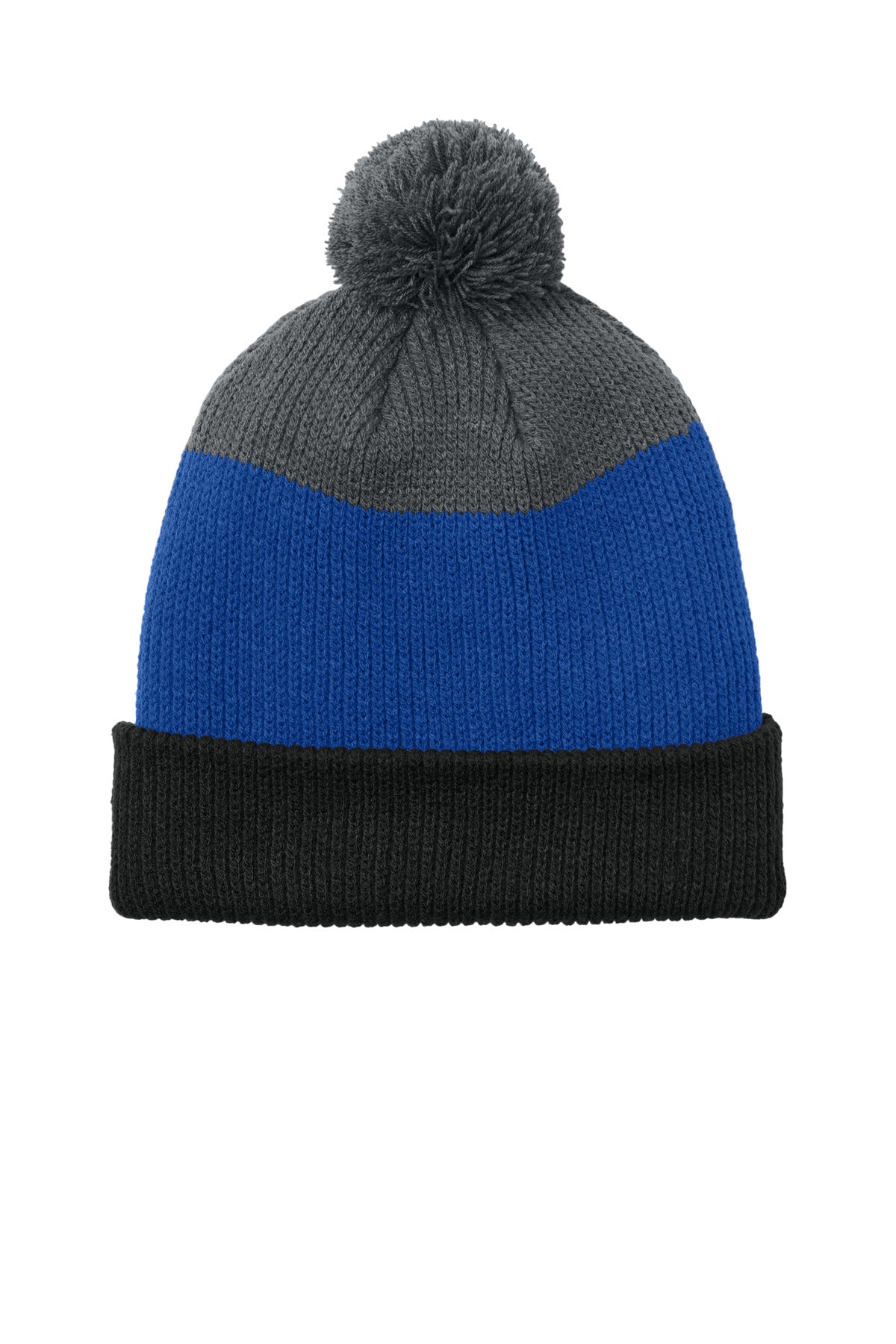 Port Authority C979 Port Authority Cozy Striped Pom Beanie