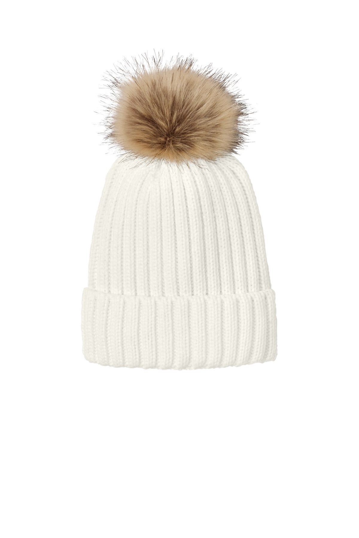 Port Authority C990 Port Authority Faux Fur Pom Beanie