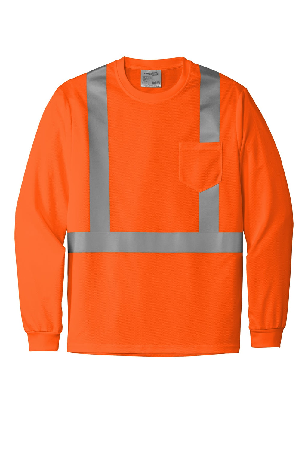 CornerStone CS201 CornerStone  ANSI 107 Class 2 Mesh Long Sleeve Tee