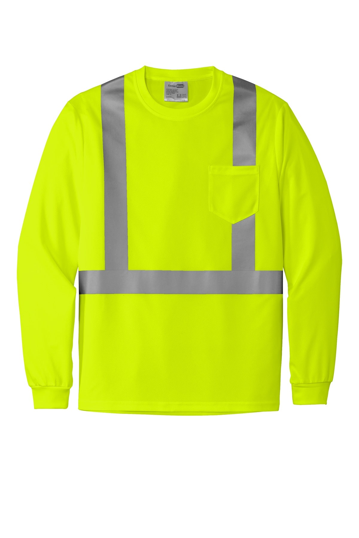 CornerStone CS201 CornerStone  ANSI 107 Class 2 Mesh Long Sleeve Tee