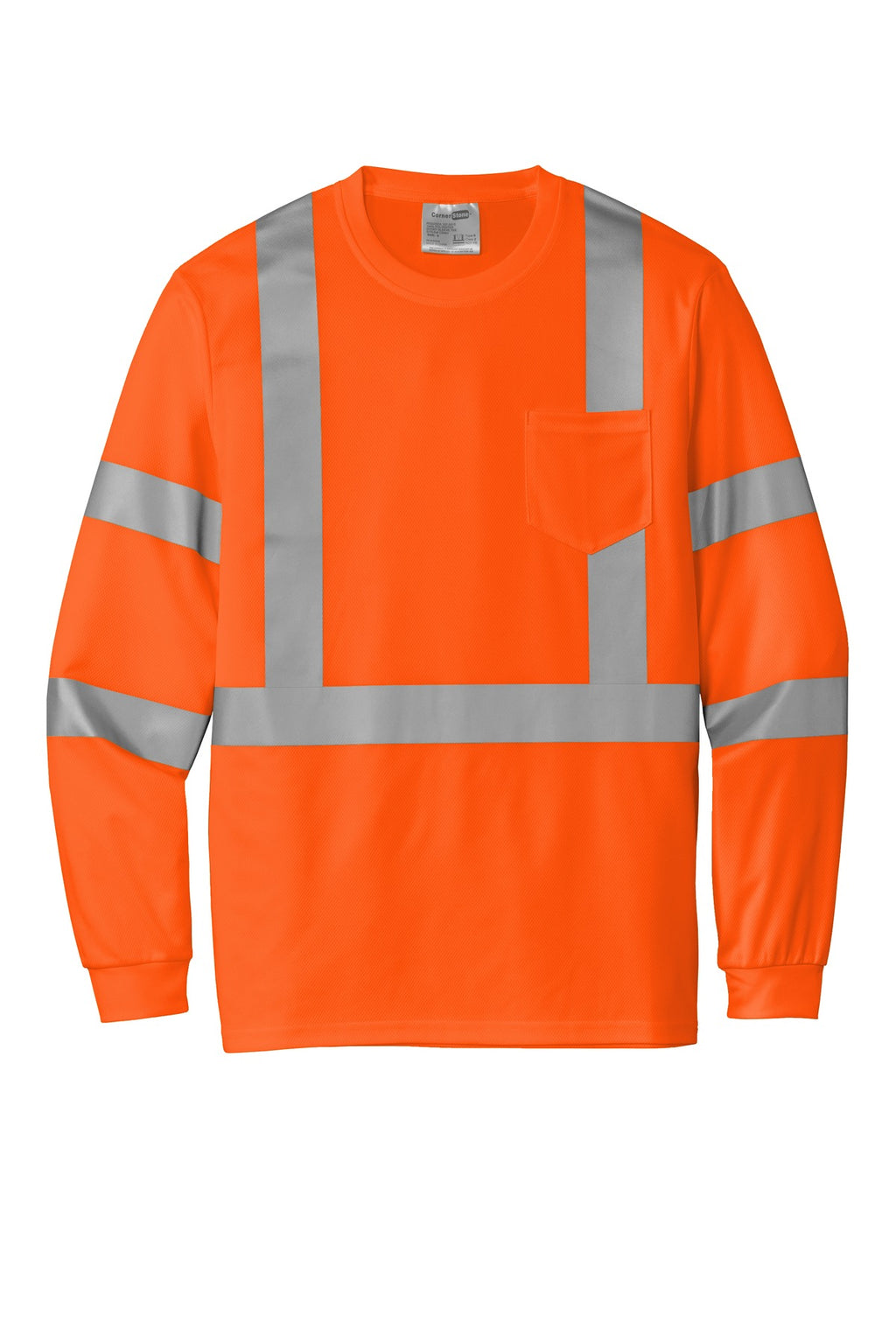 CornerStone CS203 CornerStone  ANSI 107 Class 3 Mesh Long Sleeve Tee