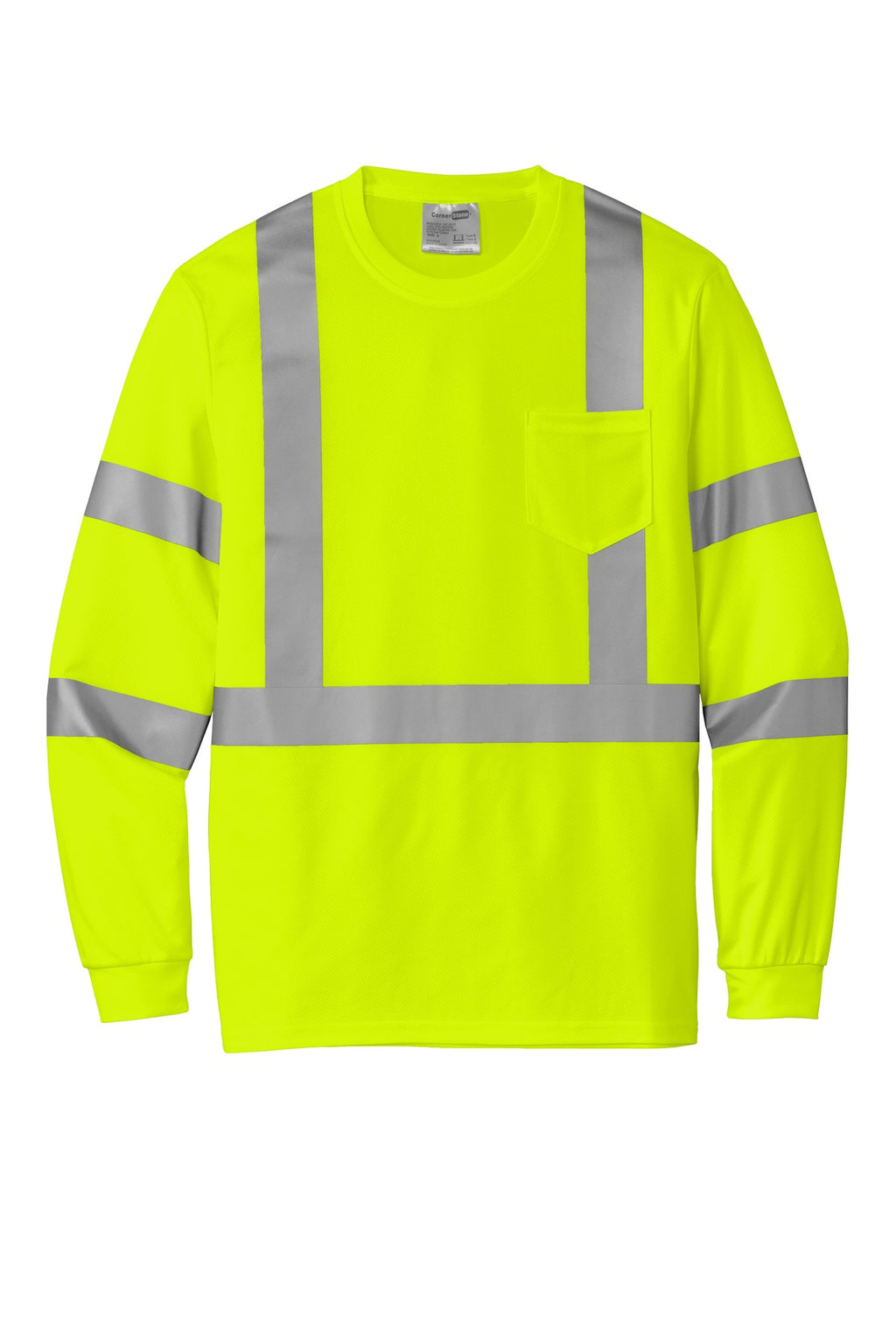 CornerStone CS203 CornerStone  ANSI 107 Class 3 Mesh Long Sleeve Tee