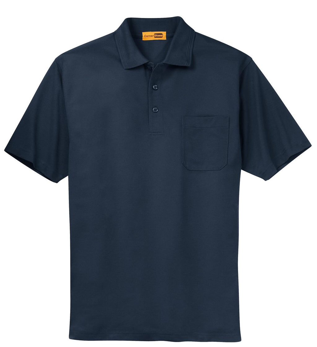 CornerStone CS402P Industrial Pocket Pique Polo