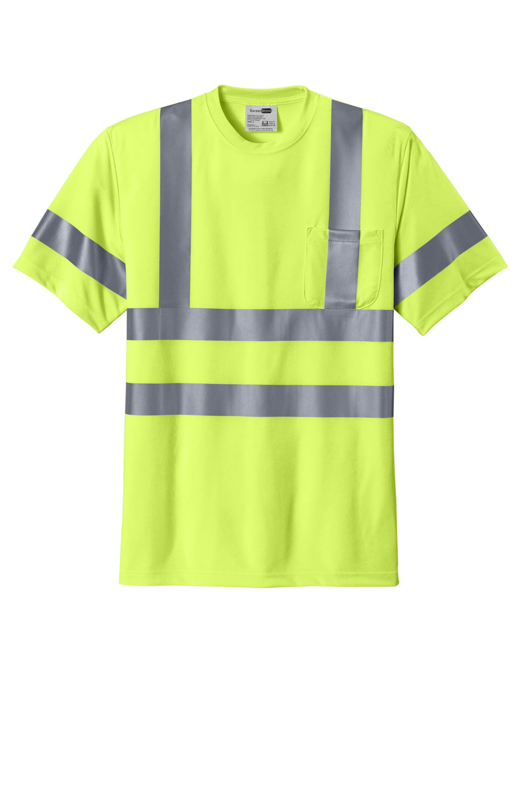CornerStone CS408 ANSI 107 Class 3 Short Sleeve Snag-Resistant Reflective T-Shirt