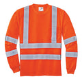 CornerStone CS409 ANSI 107 Class 3 Long Sleeve Snag-Resistant Reflective T-Shirt