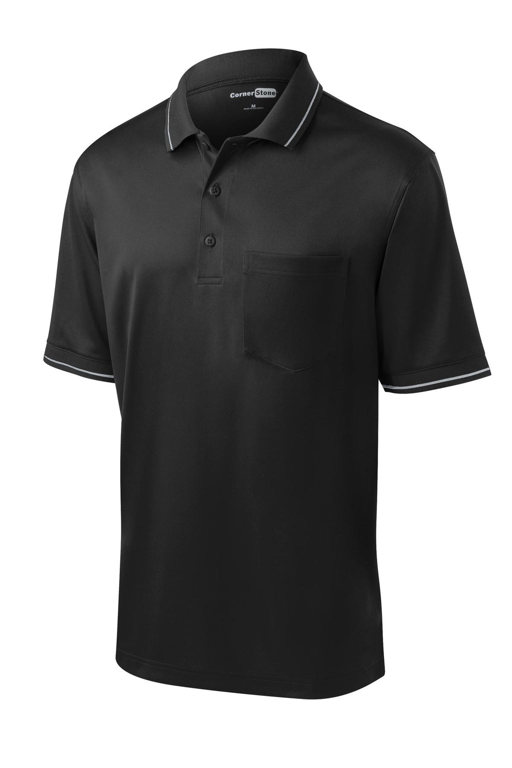 CornerStone CS415 Proof Tipped Pocket Polo