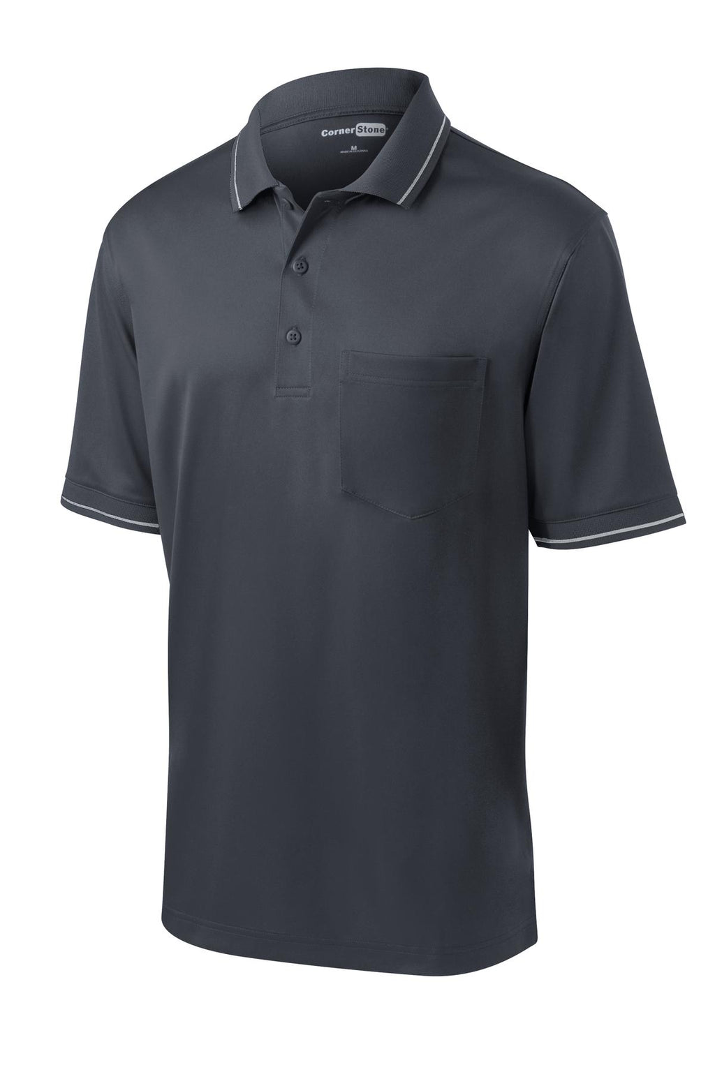 CornerStone CS415 Proof Tipped Pocket Polo