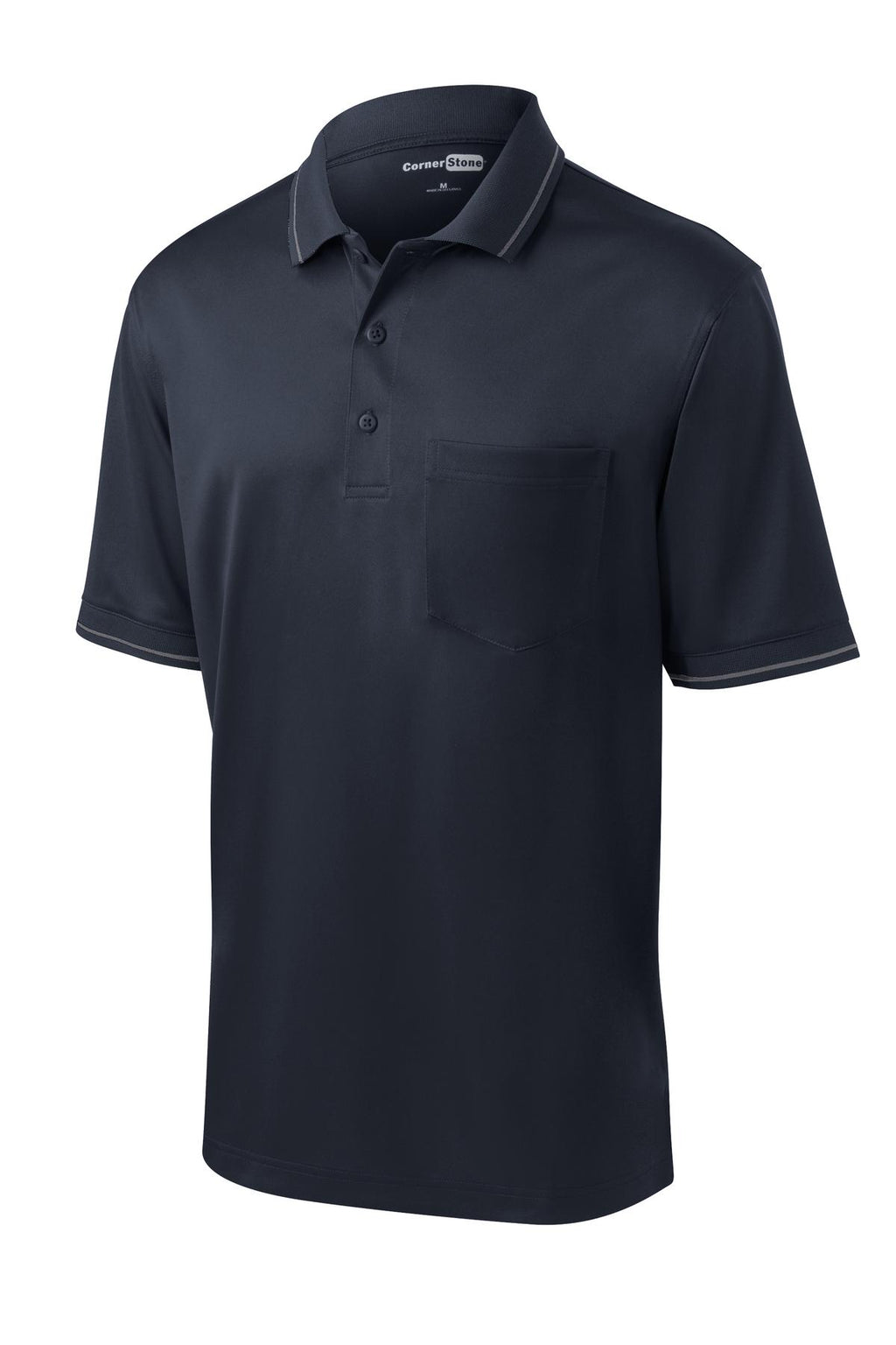 CornerStone CS415 Proof Tipped Pocket Polo