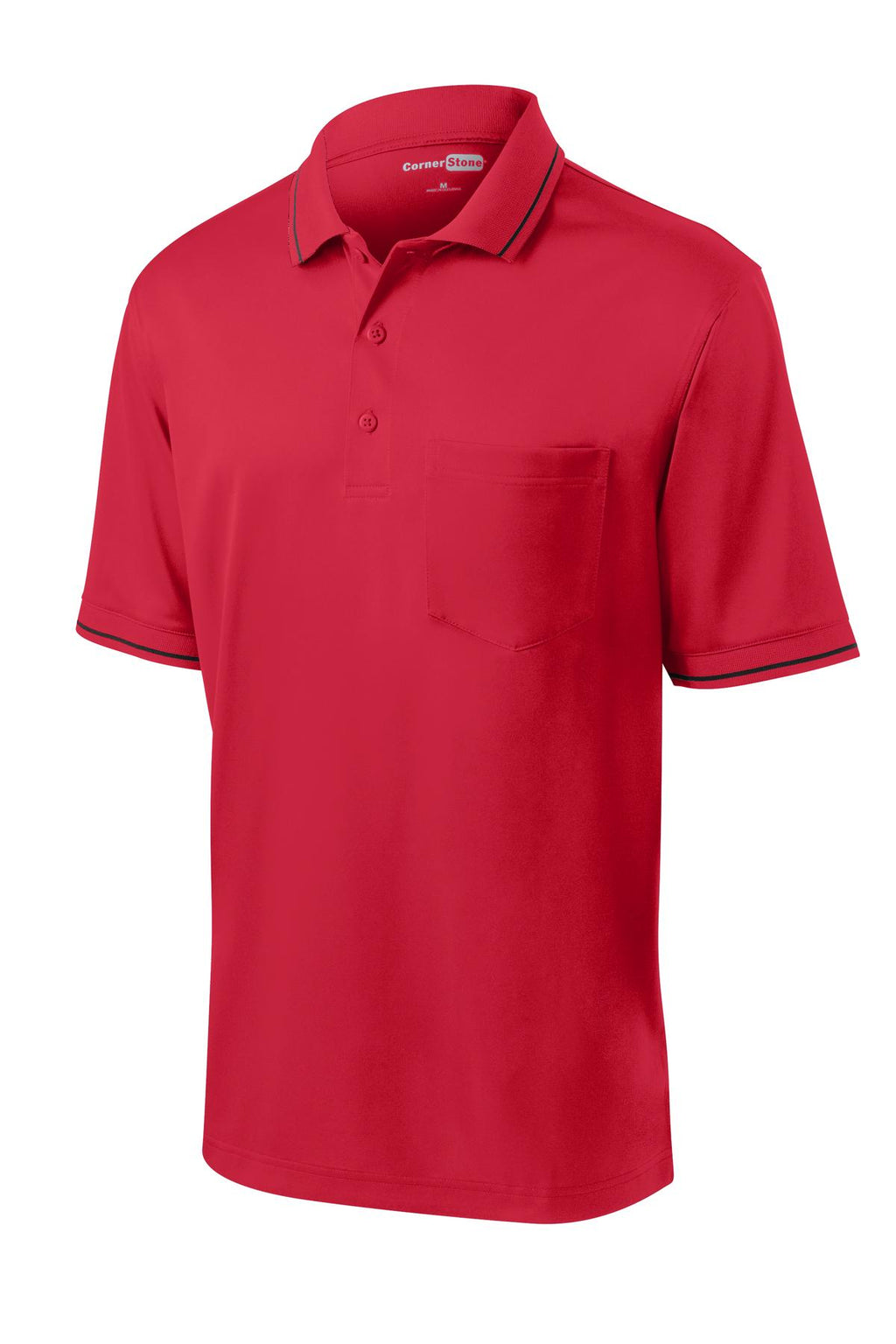 CornerStone CS415 Proof Tipped Pocket Polo