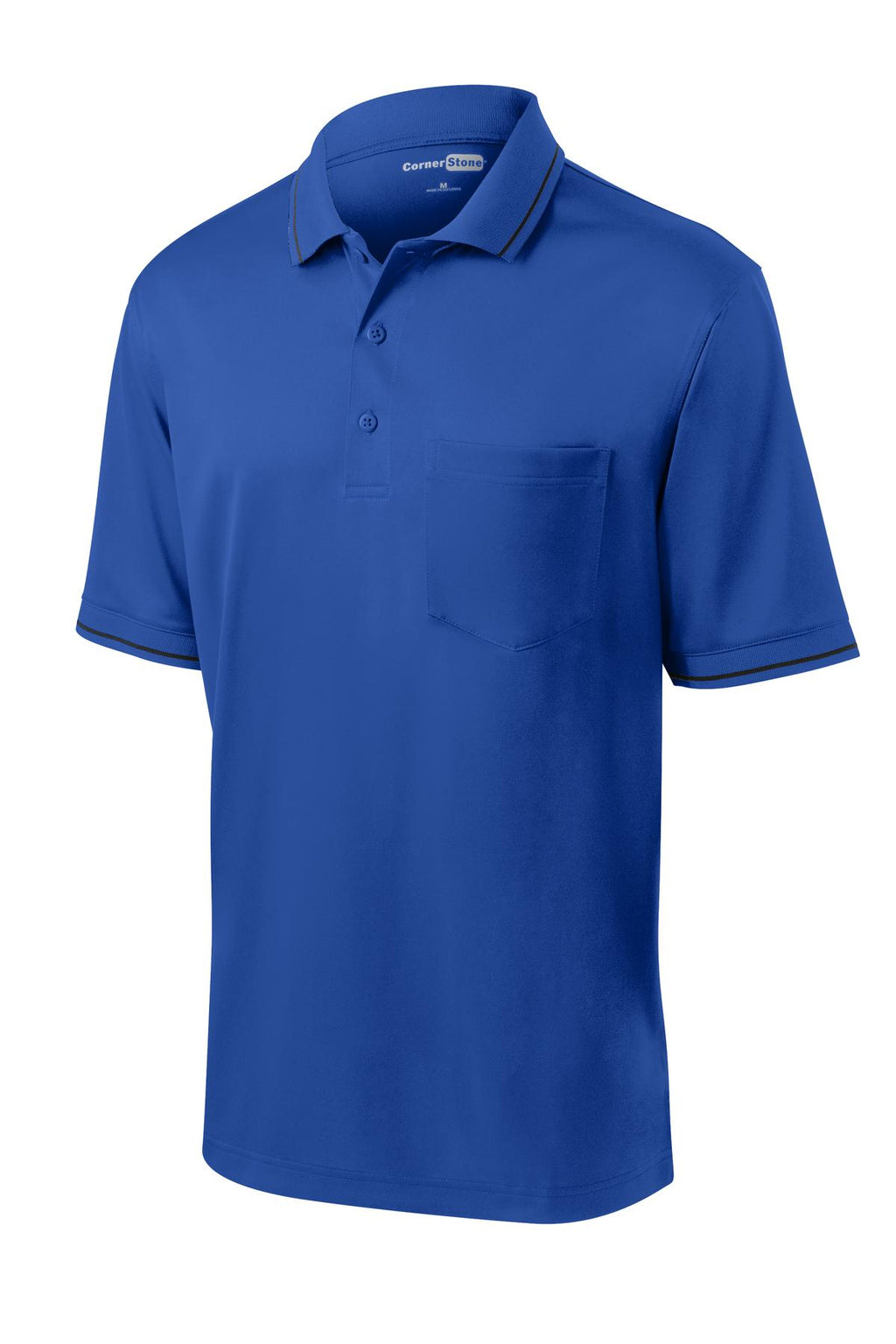CornerStone CS415 Proof Tipped Pocket Polo