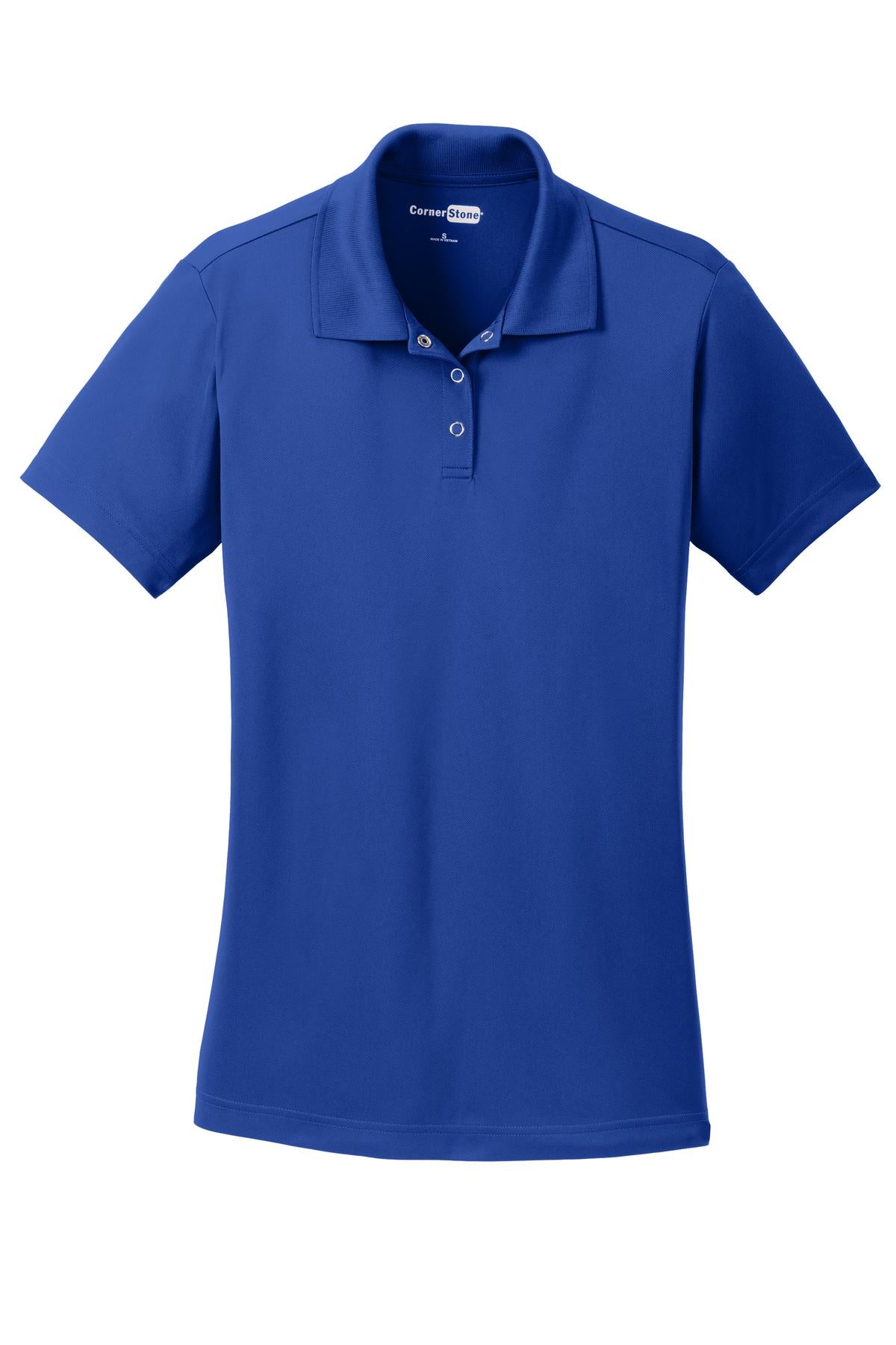 CornerStone CS422 DISCONTINUED CornerStone Ladies Micropique Gripper Polo