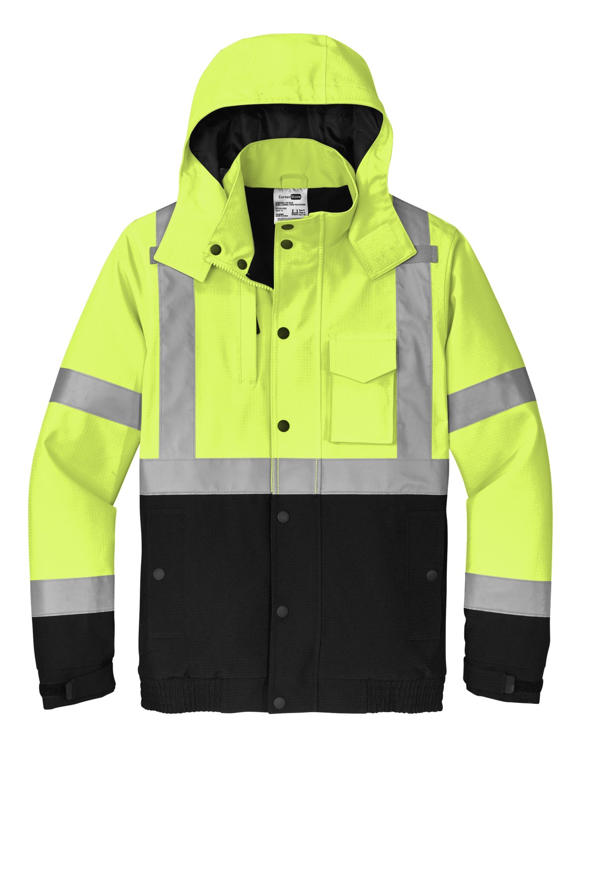 CornerStone CSJ501 CornerStone ANSI 107 Class 3 Waterproof Insulated Ripstop Bomber Jacket