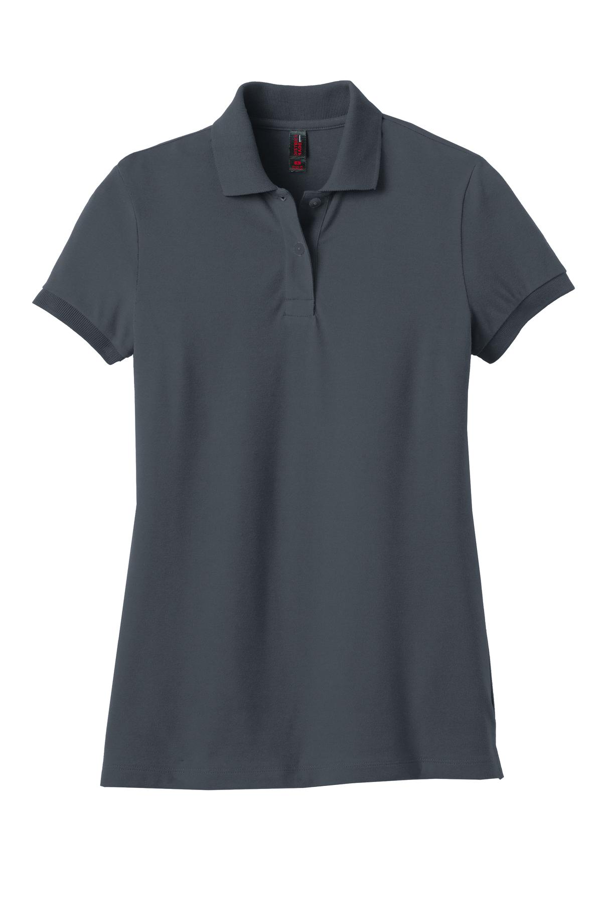 District DM425 DISCONTINUED District Made Ladies Stretch Pique Polo