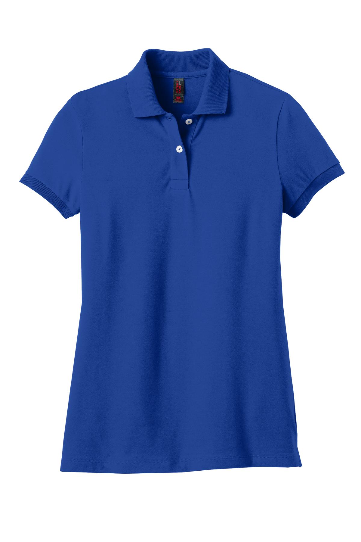 District DM425 DISCONTINUED District Made Ladies Stretch Pique Polo