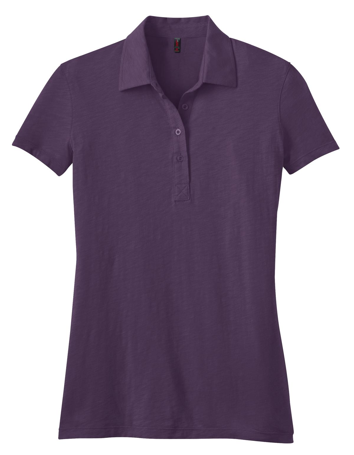 District DM450 Ladies Slub Polo
