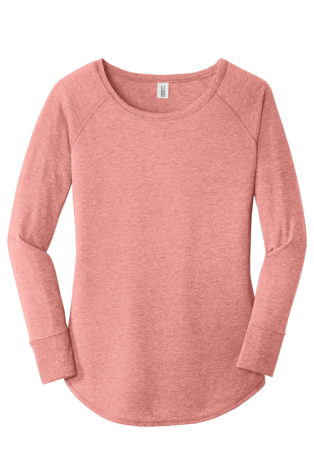 District DT132L District  Women's Perfect Tri  Long Sleeve Tunic Tee