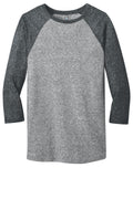 District DT162 Young Mens Microburn 3/4-Sleeve Raglan Tee