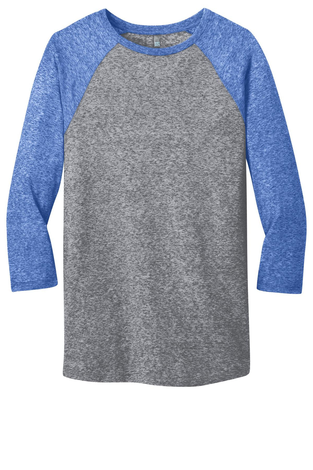 District DT162 Young Mens Microburn 3/4-Sleeve Raglan Tee