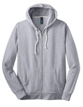 District DT190 Young Mens Core Fleece Full-Zip Hoodie