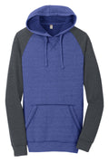 District DT196 District Young Mens Lightweight Fleece Raglan Hoodie