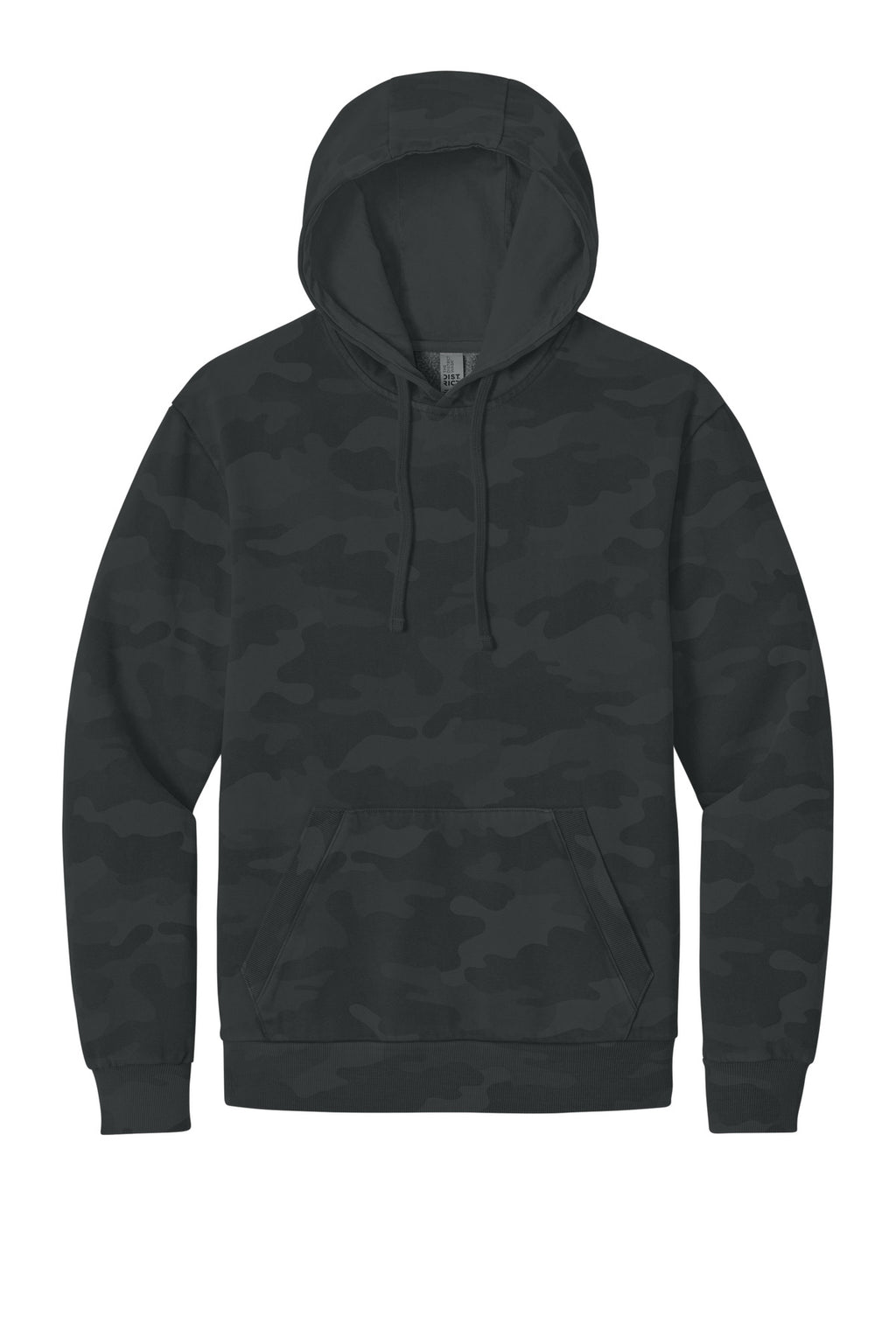 District DT2200C District Wash Camo Fleece Hoodie