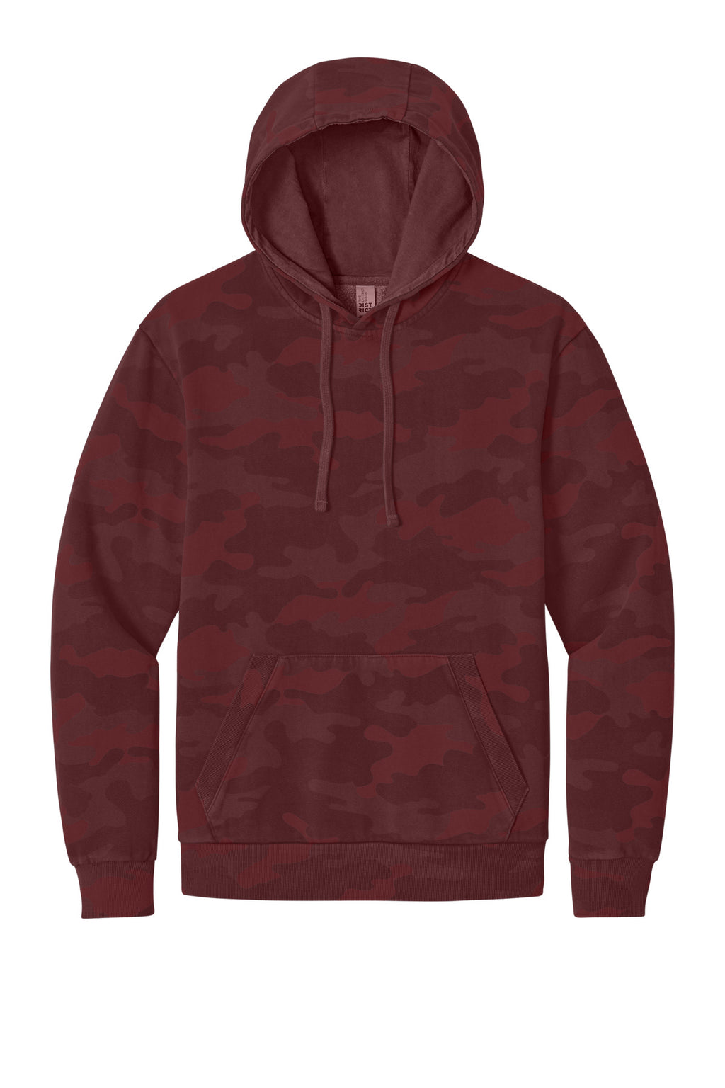 District DT2200C District Wash Camo Fleece Hoodie