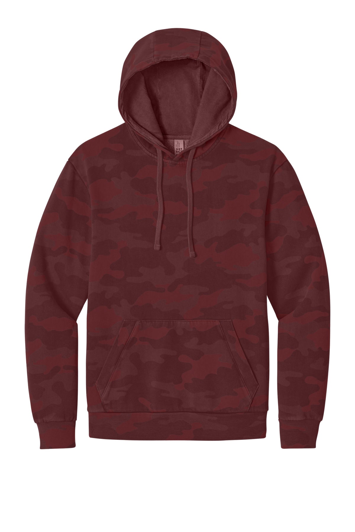 District DT2200C District Wash Camo Fleece Hoodie