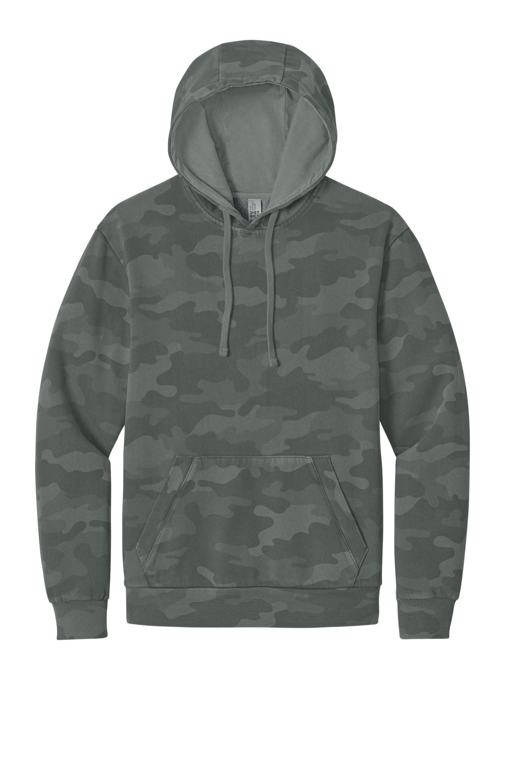 District DT2200C District Wash Camo Fleece Hoodie