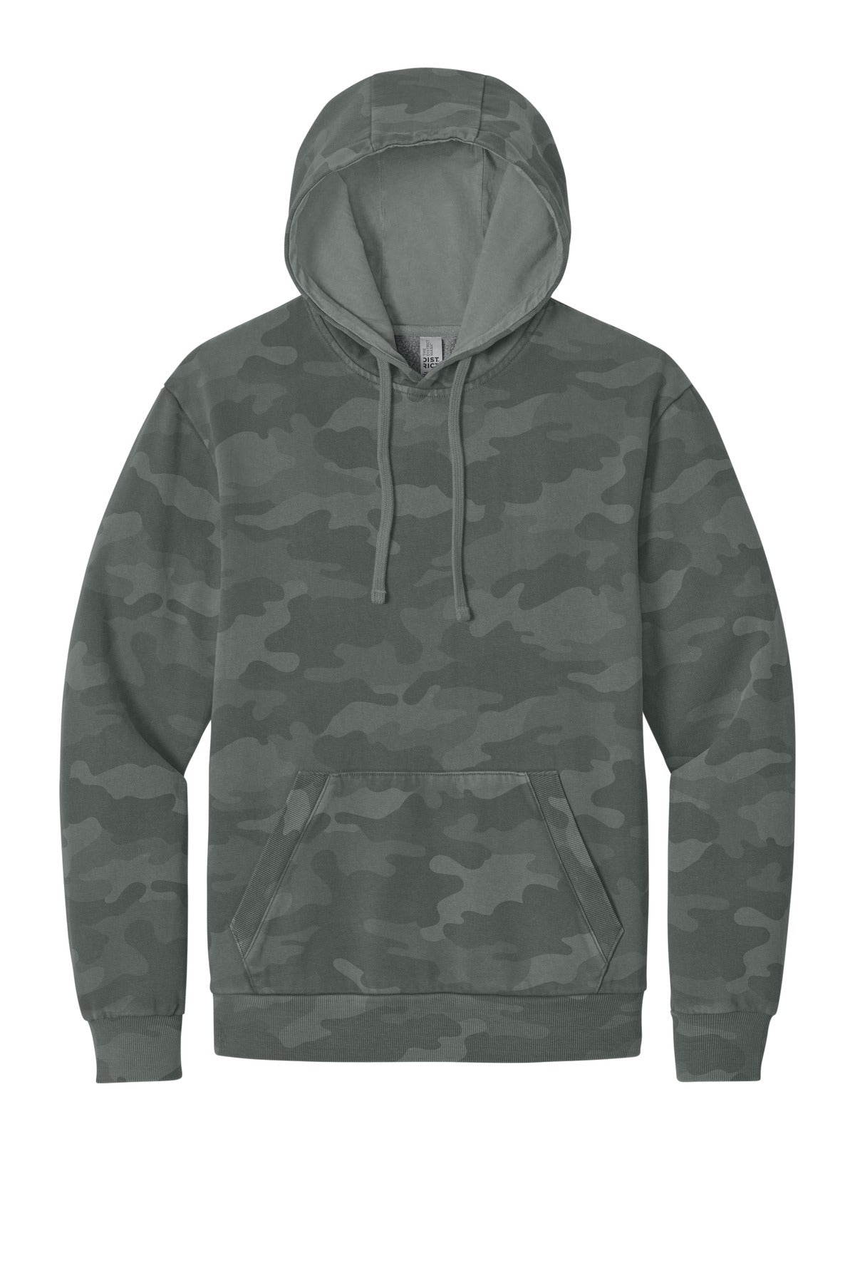 District DT2200C District Wash Camo Fleece Hoodie