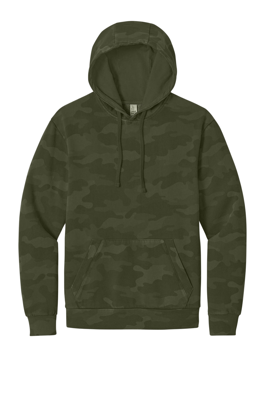 District DT2200C District Wash Camo Fleece Hoodie