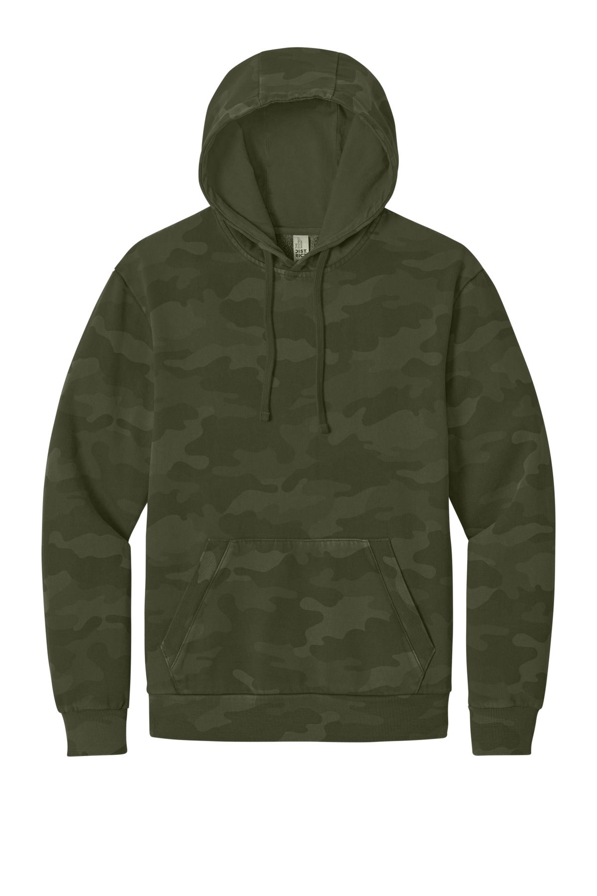 District DT2200C District Wash Camo Fleece Hoodie