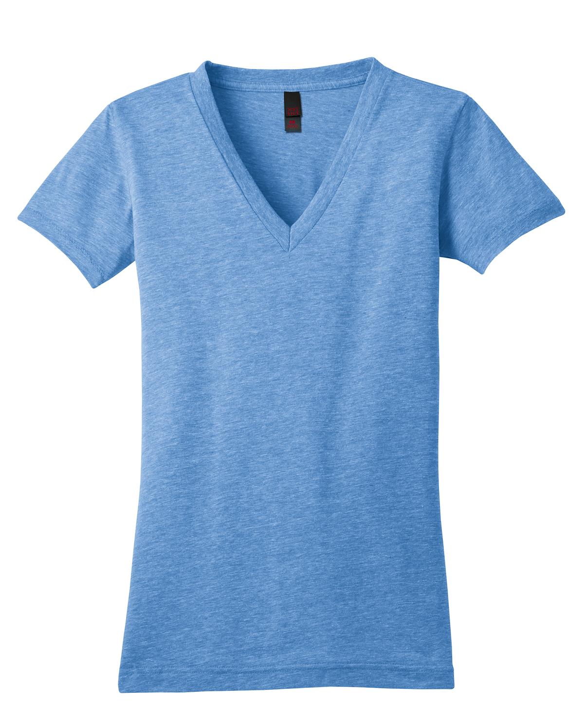 District DT242V Blend V-Neck Tee