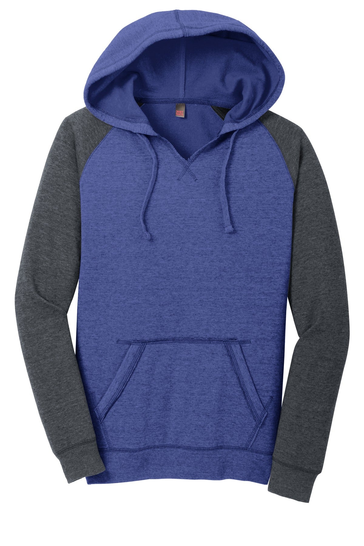 District DT296 District Women's Lightweight Fleece Raglan Hoodie