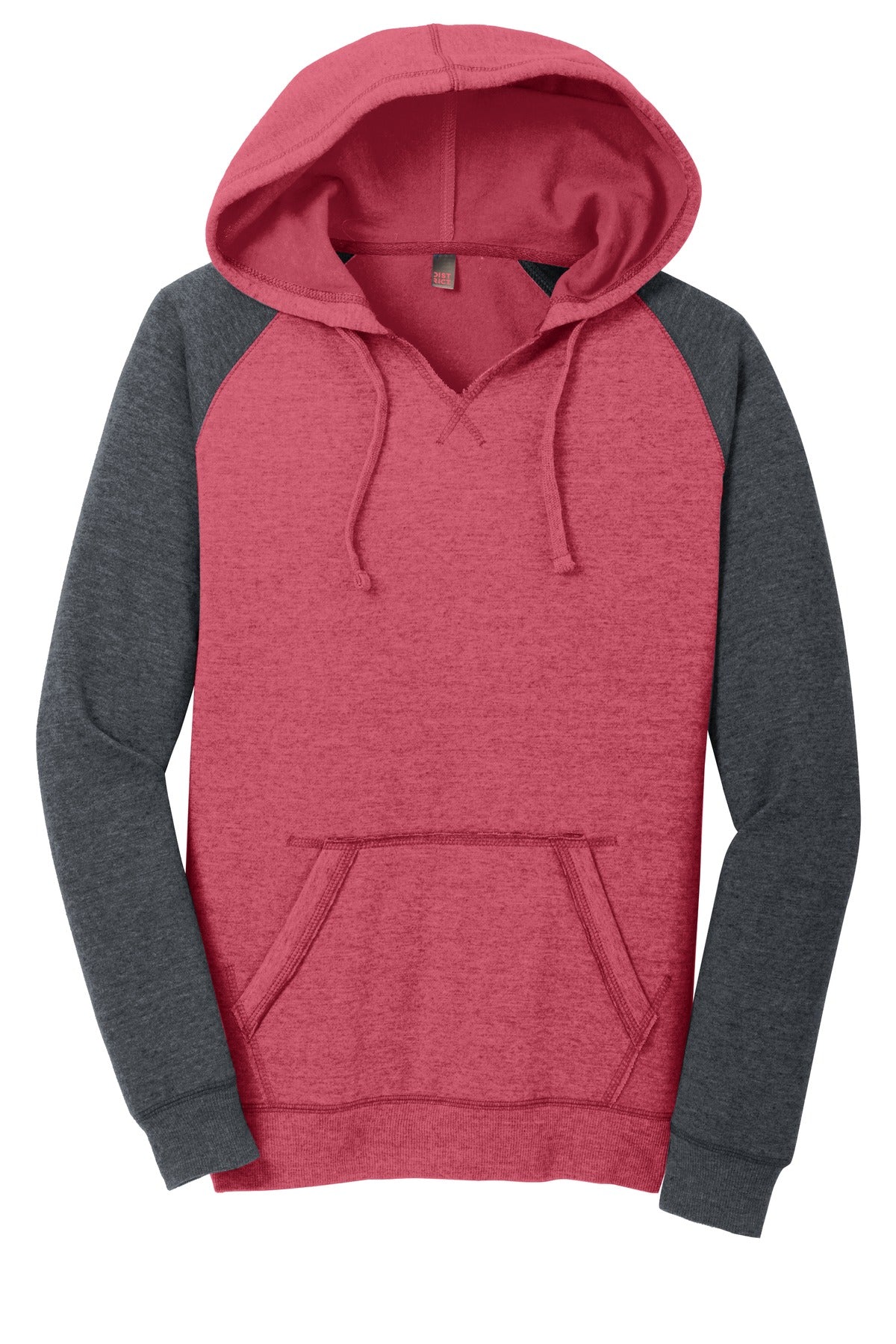 District DT296 District Women's Lightweight Fleece Raglan Hoodie