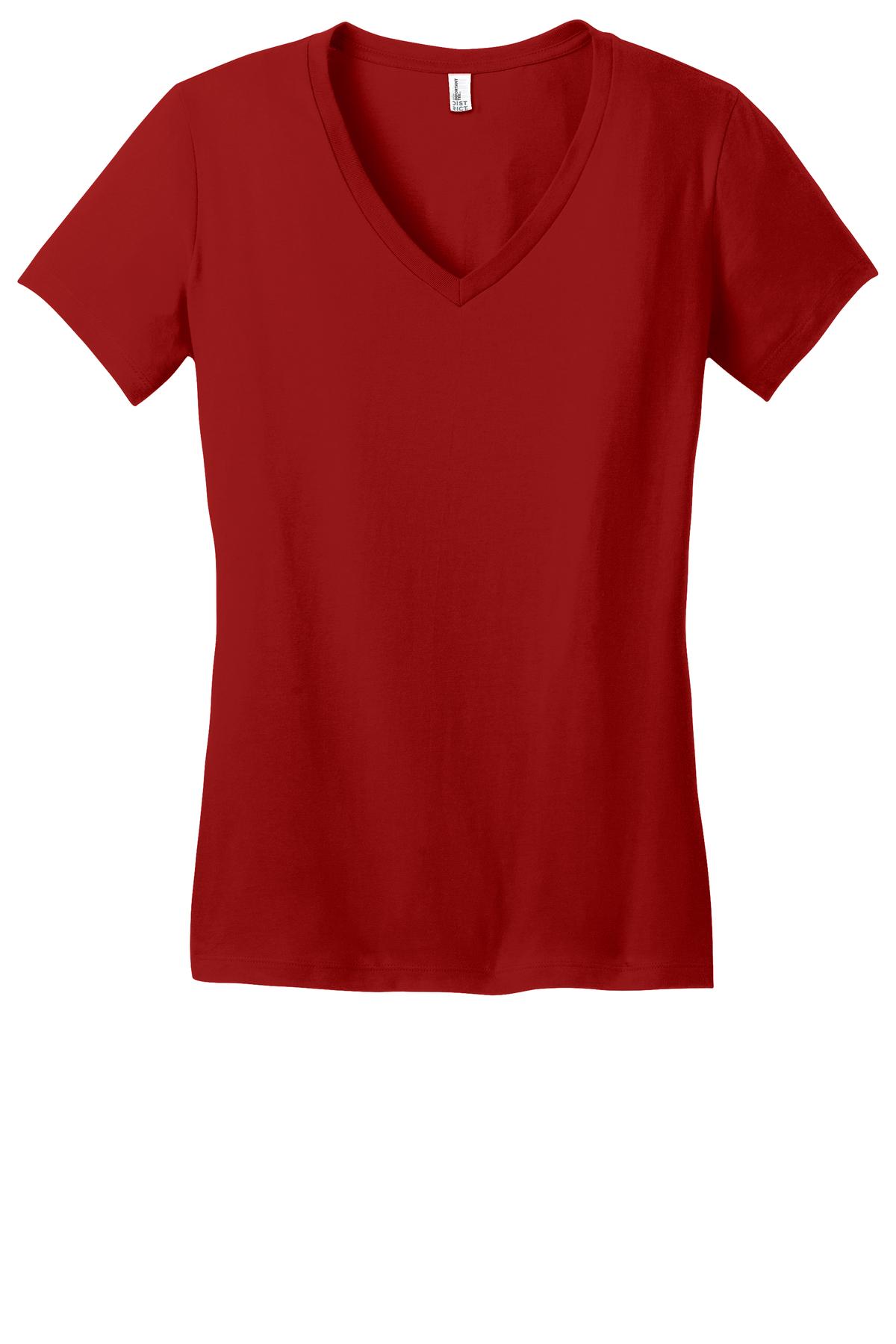 District DT6501 Juniors Very Important Tee V-Neck