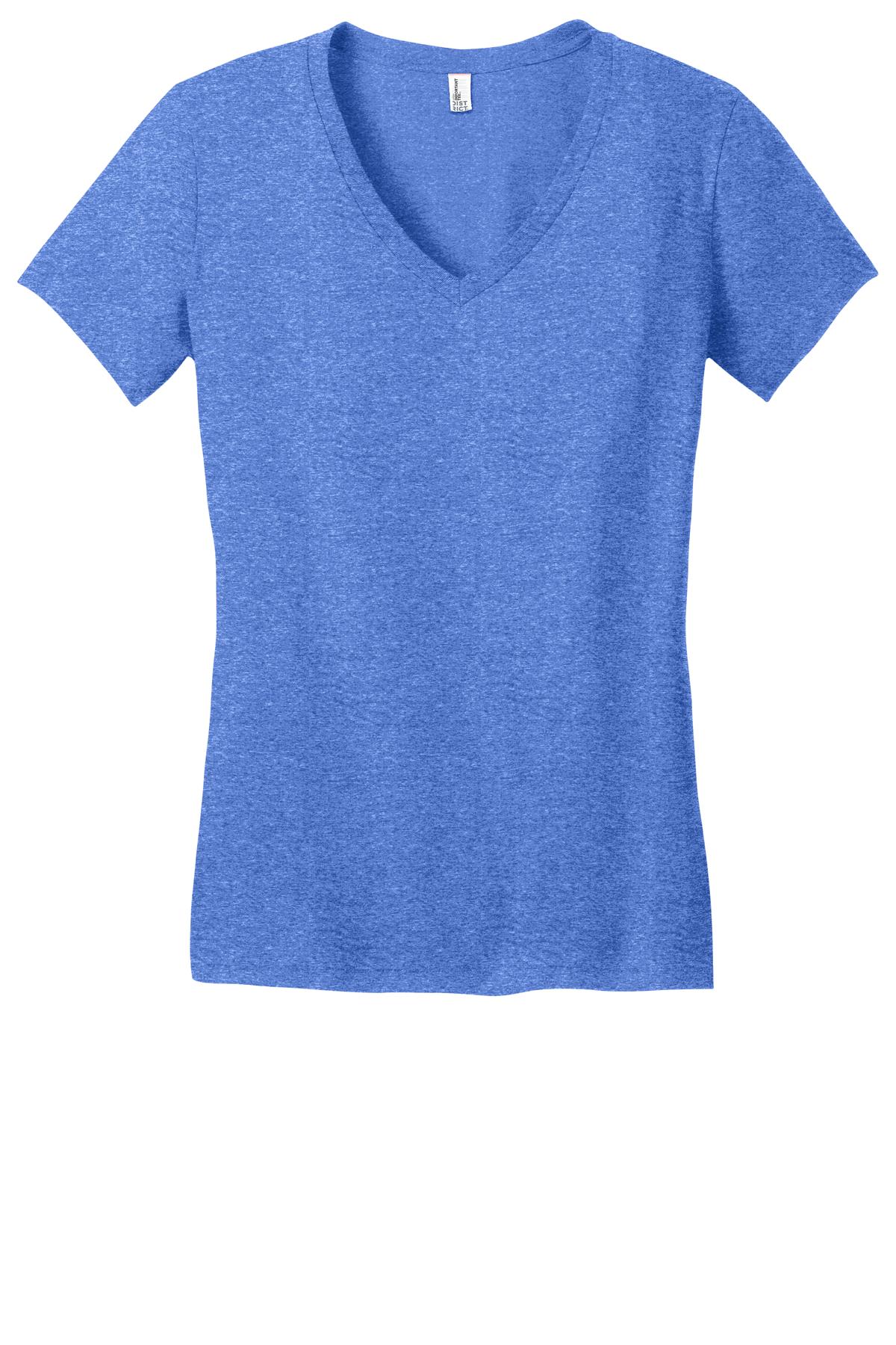 District DT6501 Juniors Very Important Tee V-Neck