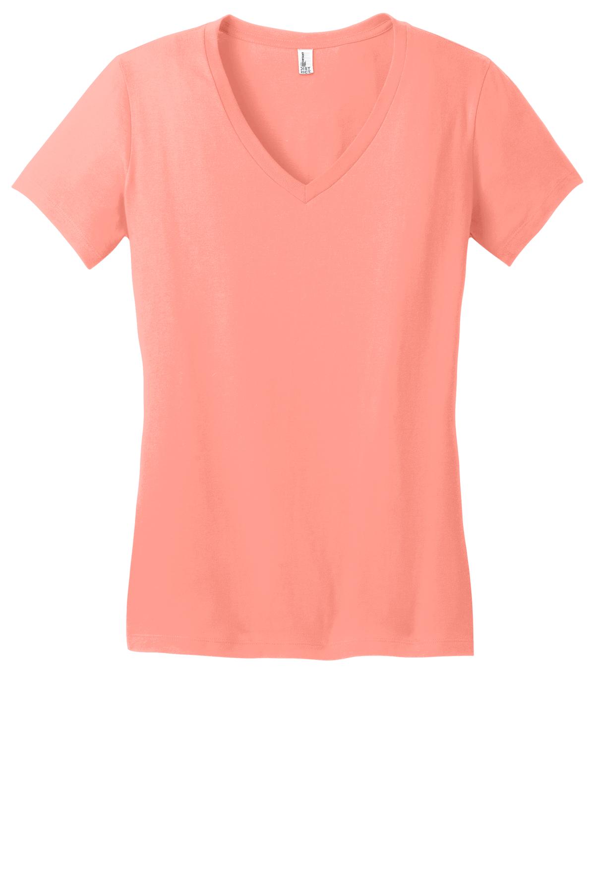 District DT6501 Juniors Very Important Tee V-Neck