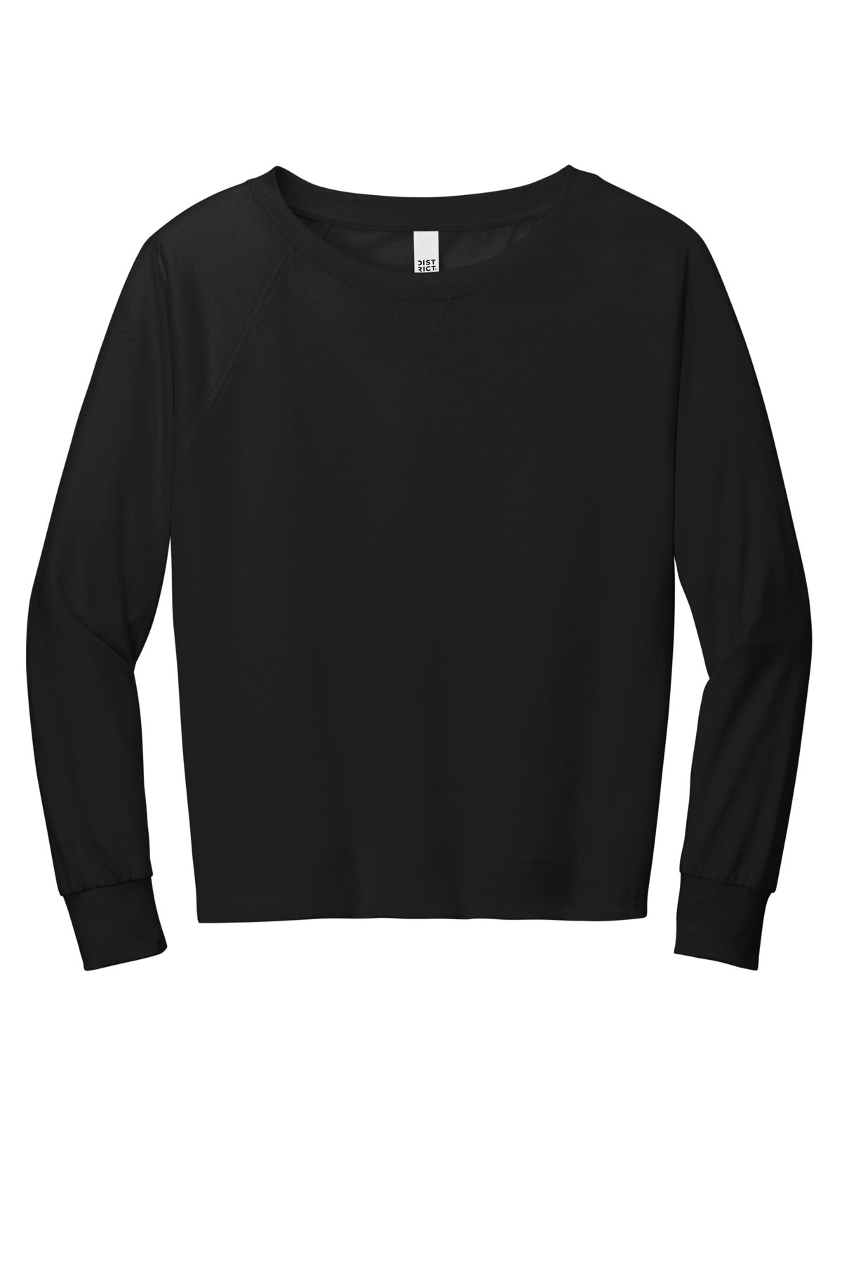 District DT672 District Women's Featherweight French Terry Long Sleeve Crewneck