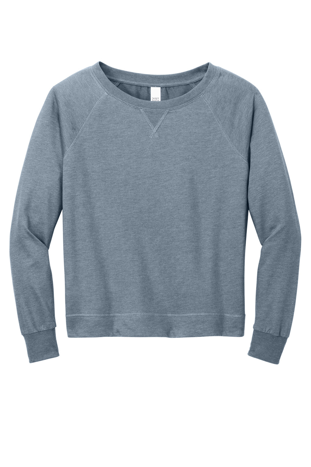 District DT672 District Women's Featherweight French Terry Long Sleeve Crewneck