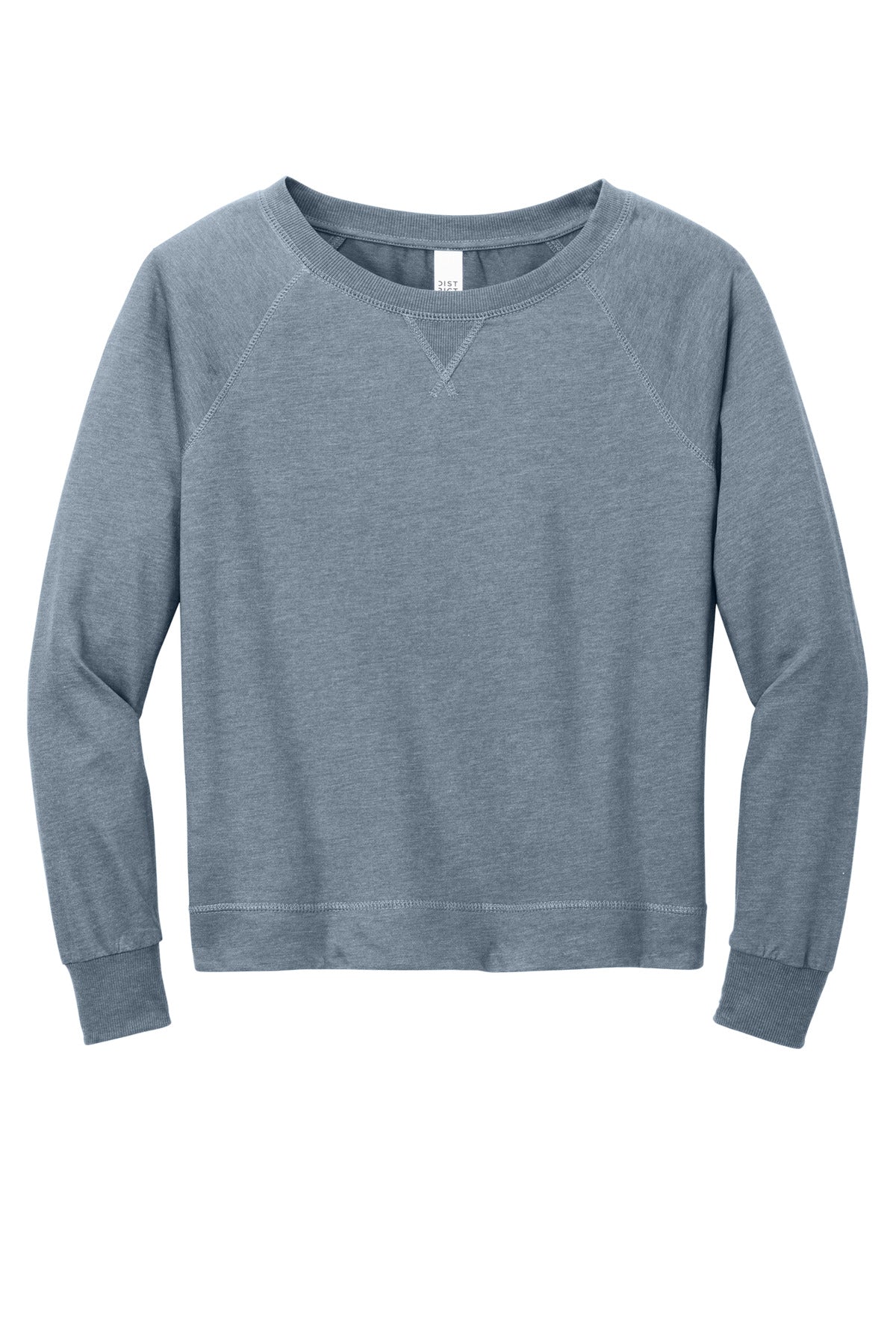 District DT672 District Women's Featherweight French Terry Long Sleeve Crewneck
