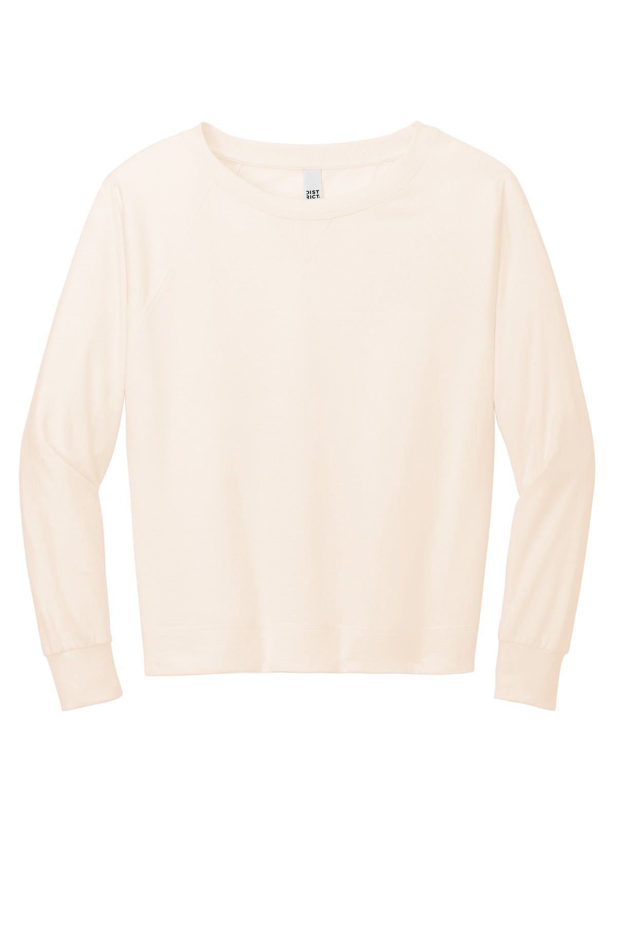 District DT672 District Women's Featherweight French Terry Long Sleeve Crewneck
