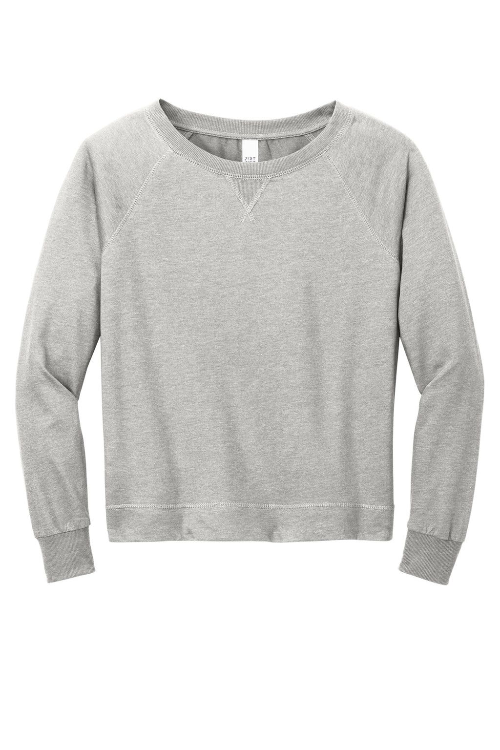 District DT672 District Women's Featherweight French Terry Long Sleeve Crewneck