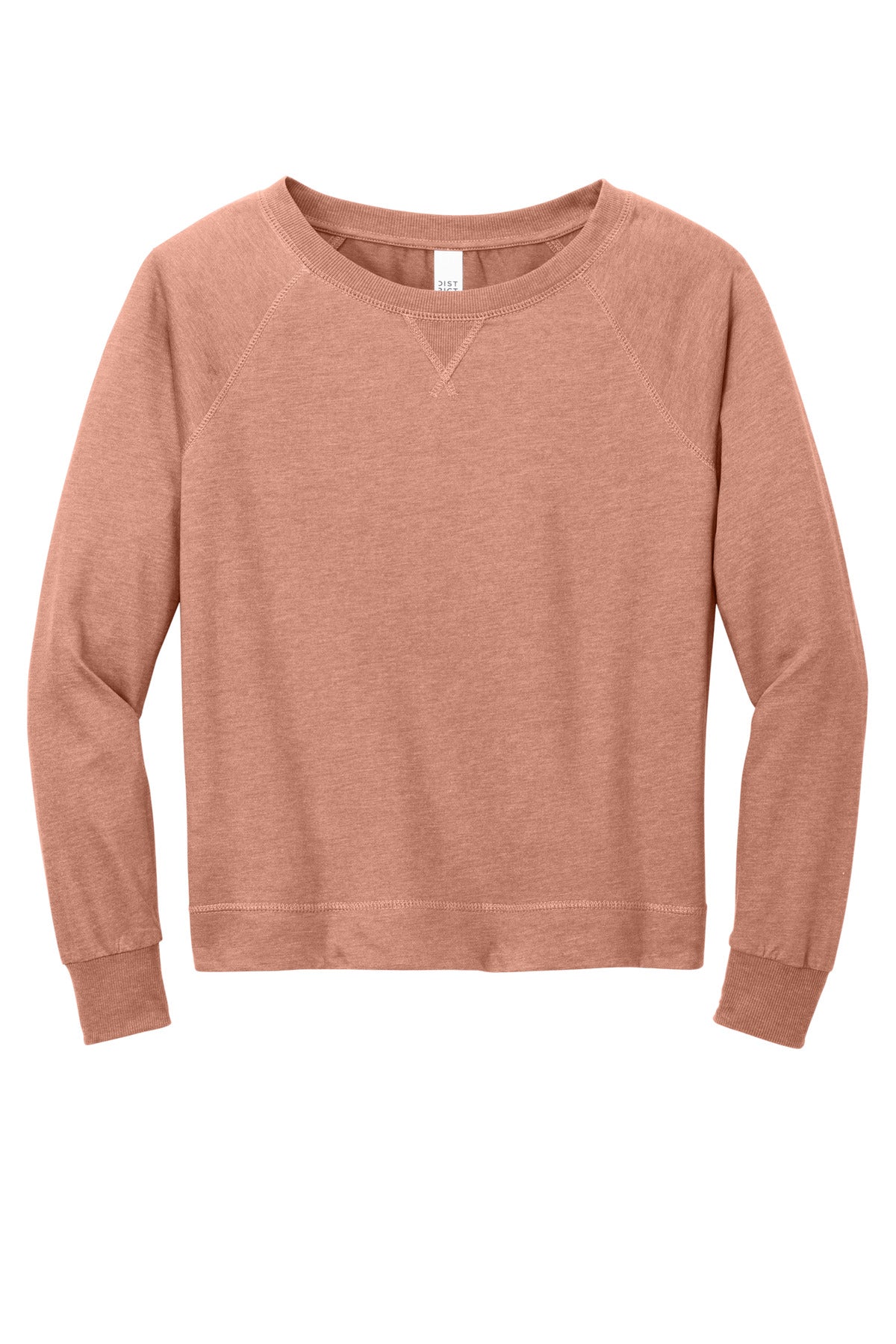 District DT672 District Women's Featherweight French Terry Long Sleeve Crewneck