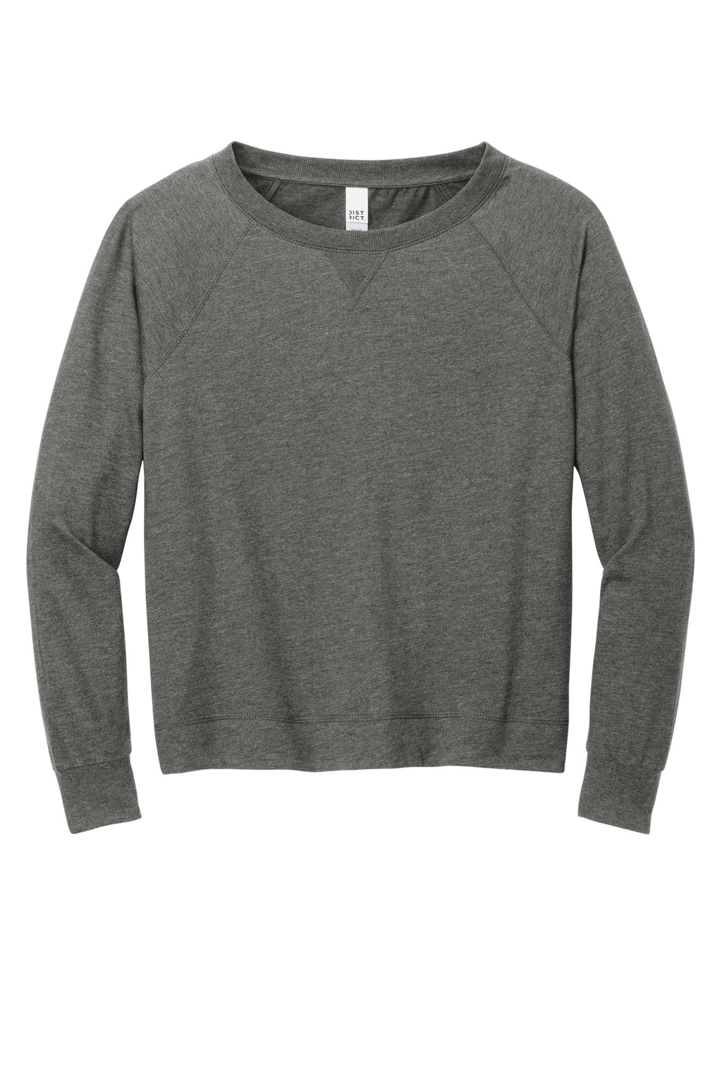 District DT672 District Women's Featherweight French Terry Long Sleeve Crewneck