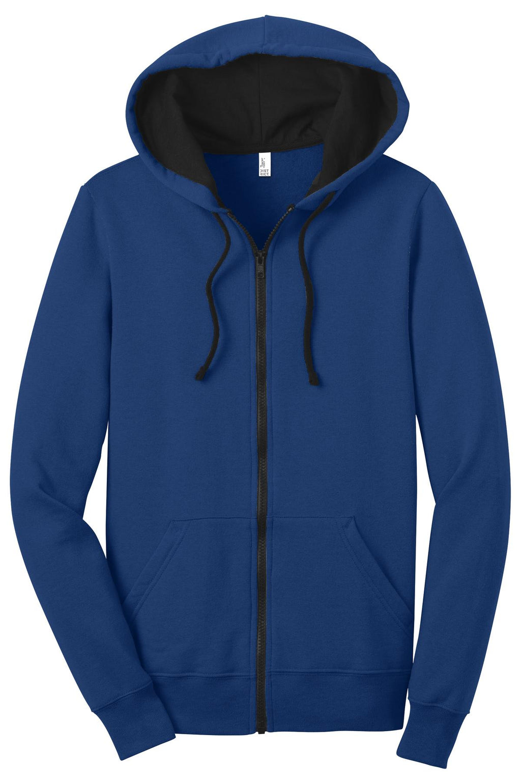 District DT801 Juniors The Concert Fleece Full-Zip Hoodie