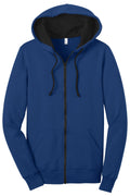 District DT801 Juniors The Concert Fleece Full-Zip Hoodie