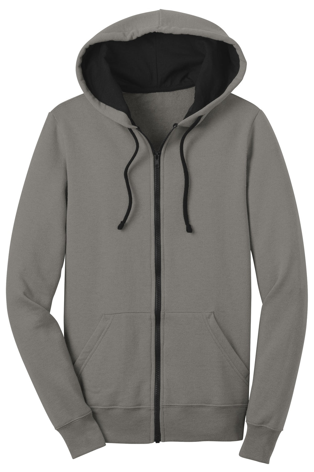 District DT801 Juniors The Concert Fleece Full-Zip Hoodie