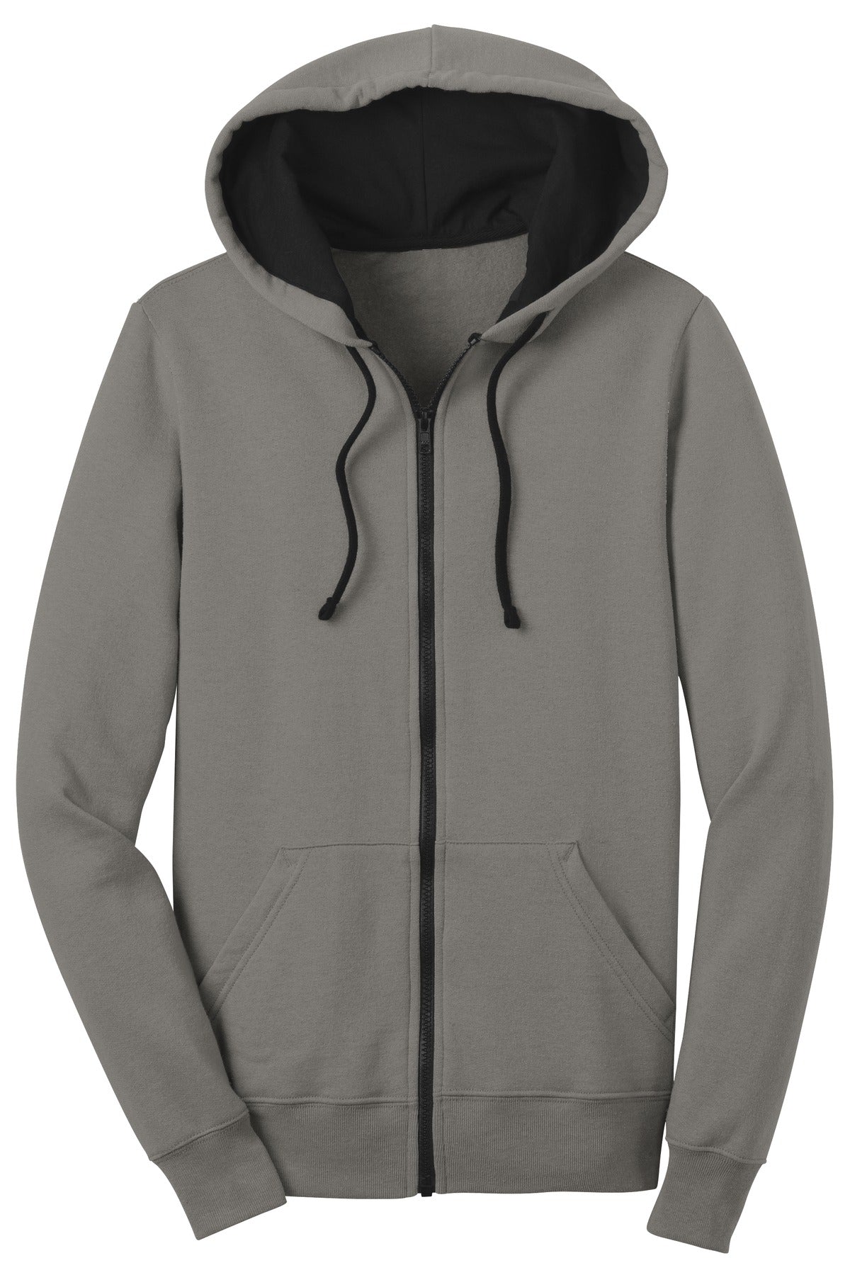 District DT801 Juniors The Concert Fleece Full-Zip Hoodie