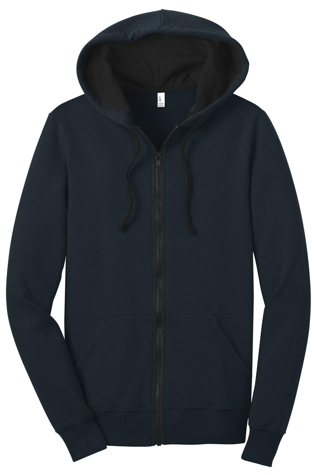 District DT801 Juniors The Concert Fleece Full-Zip Hoodie