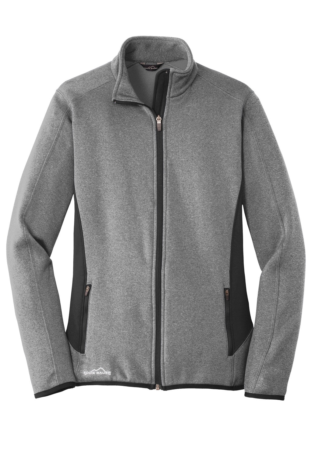 Eddie Bauer EB239 Zip Heather Stretch Fleece Jacket